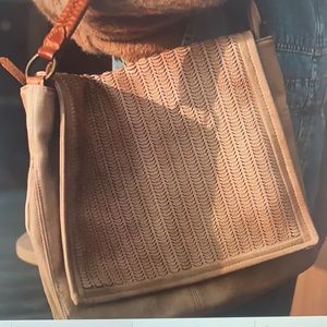 Golden valley vegan messenger bag